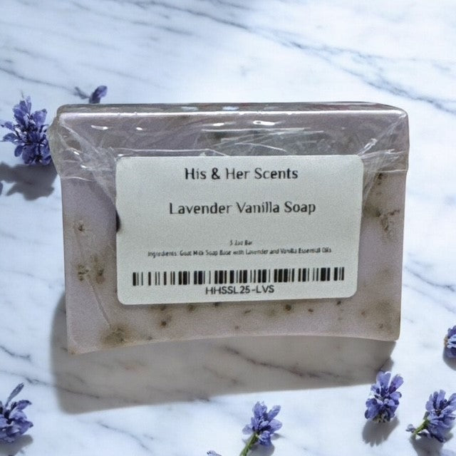 Lavender Vanilla Soap – Goat Milk Base with Calming Essential Oils