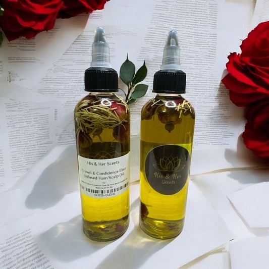 Crown & Confidence Elixir – Infused Hair & Scalp Oil – Strengthen, Nourish, and Revive