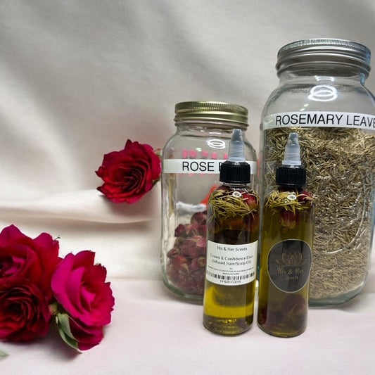Crown & Confidence Elixir – Infused Hair & Scalp Oil – Strengthen, Nourish, and Revive