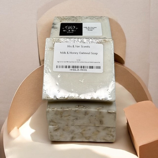 Milk & Honey Oatmeal Soap – Goat Milk, Oats & Vanilla for Soft, Nourished Skin