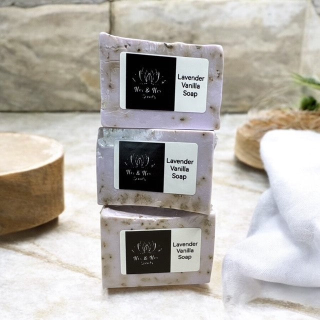 Lavender Vanilla Soap – Goat Milk Base with Calming Essential Oils